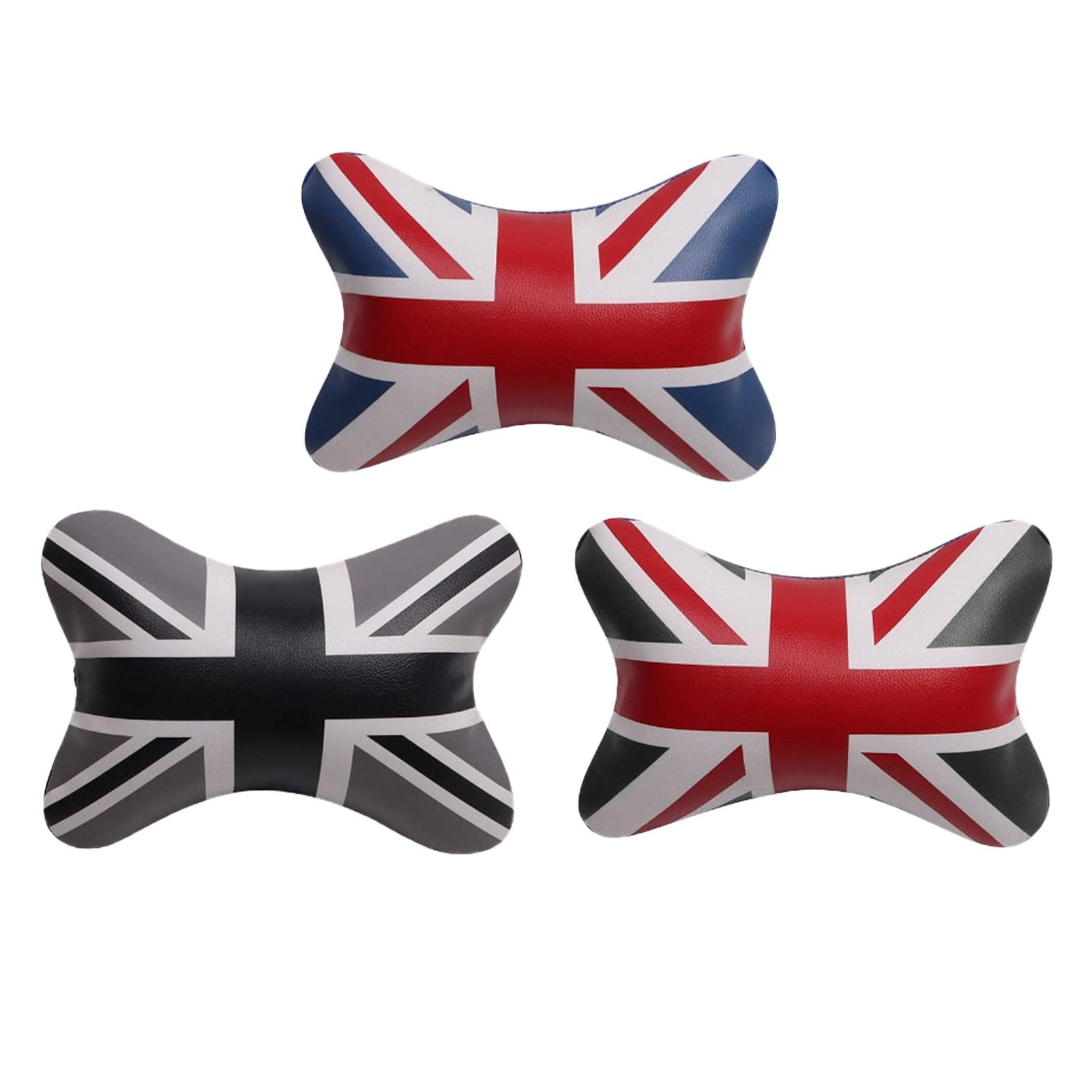 

Union Jack Car Neck Pillow UK Flag Car Seats Headrest Cushion Cervical Pillows Neck Support Comfortable PP Cotton For 2022