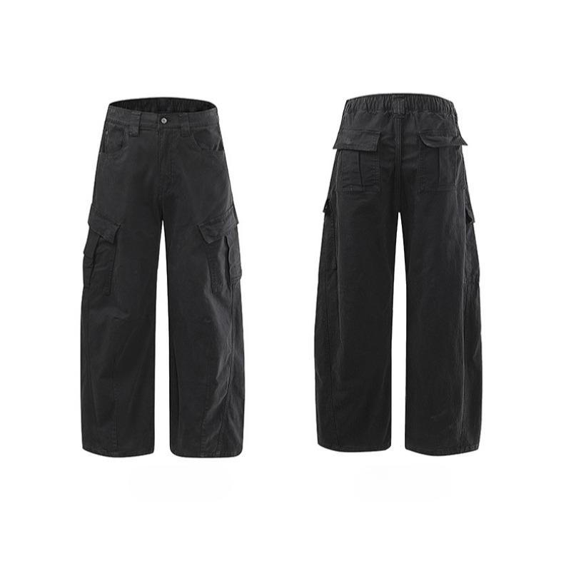 Lässige elastische Cargohosen Herren Sommer Dünn Locker Gerade Beine Bequem Stretch