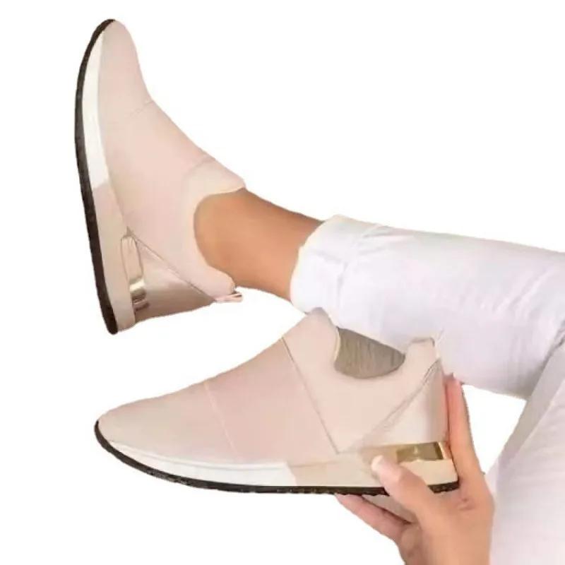 Women's Fashion Mesh Canvas Shoes Breathable Casual Comfortable Flat Soled Driving Walking Zapatos Mujer