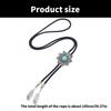 Men's Sun Turquoises Stone Feather Pendant Bolo Tie Braided Rope Necktie Necklace Shirt Collar Chain Cowboy Neckwear  White