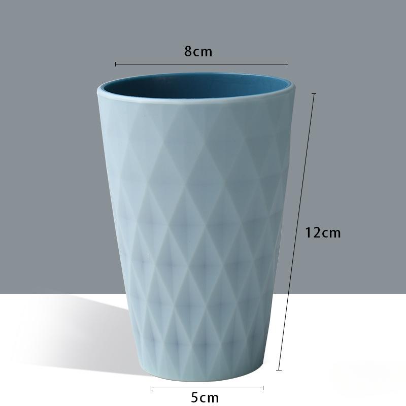 Double-layer Mouthwash Cup Soft Rubber CoatingCouple Brushing Cup Washing Cup Plastic Toothbrush Cup