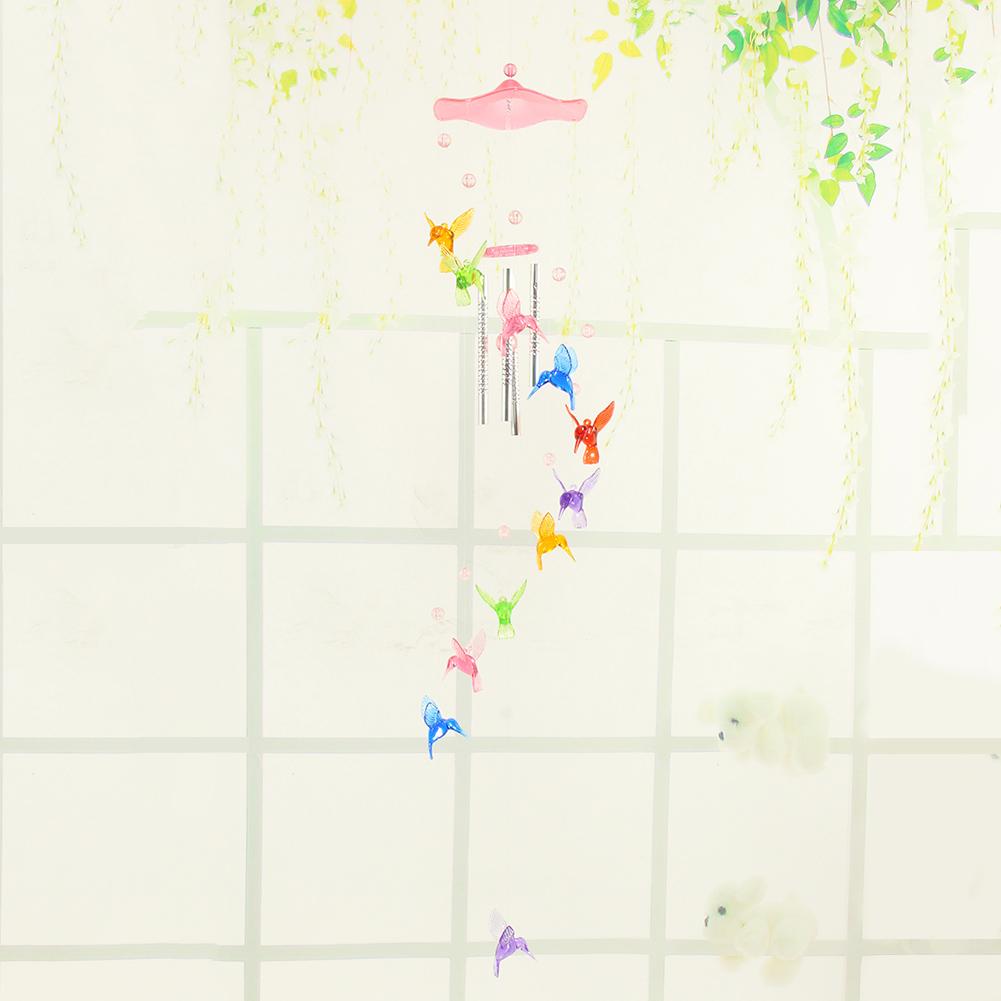 Hummingbird Courtyard Decorative Windbell Handmade Wall Hanging Wind Chime Pendants Ornaments Birthday Gifts Yard Decoration