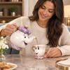 Decorative Teapot and Teacup Set for Tea Party, Kitchen, Dining and Home Decor Display