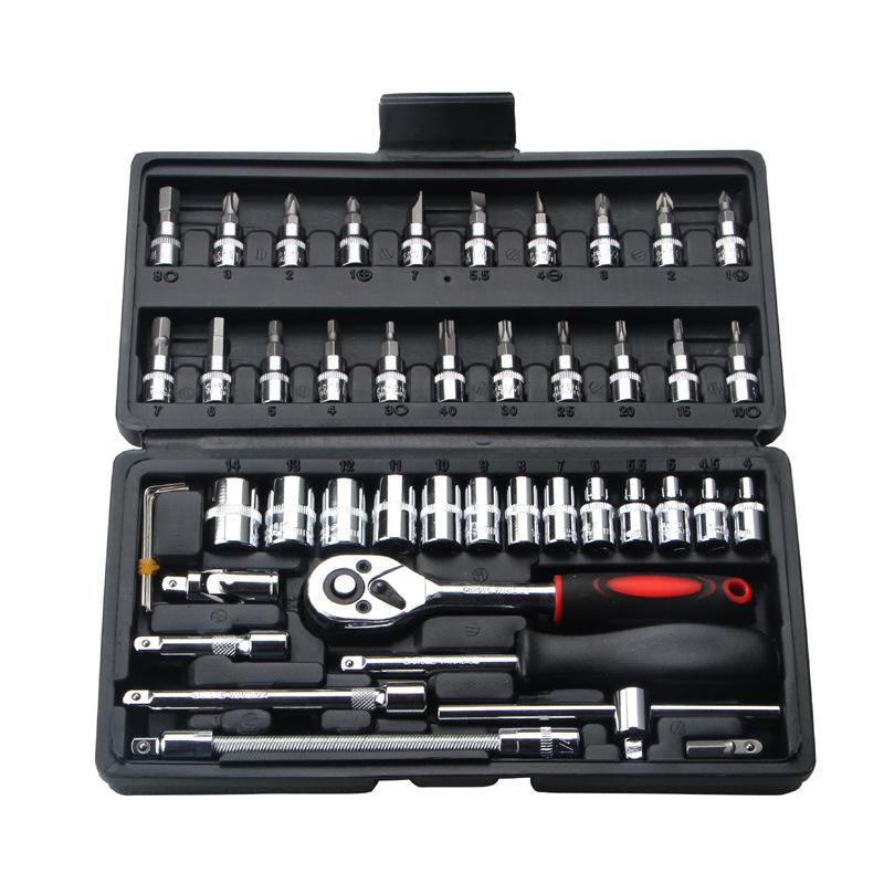 46-Piece Chrome Vanadium Steel Socket Repair Set