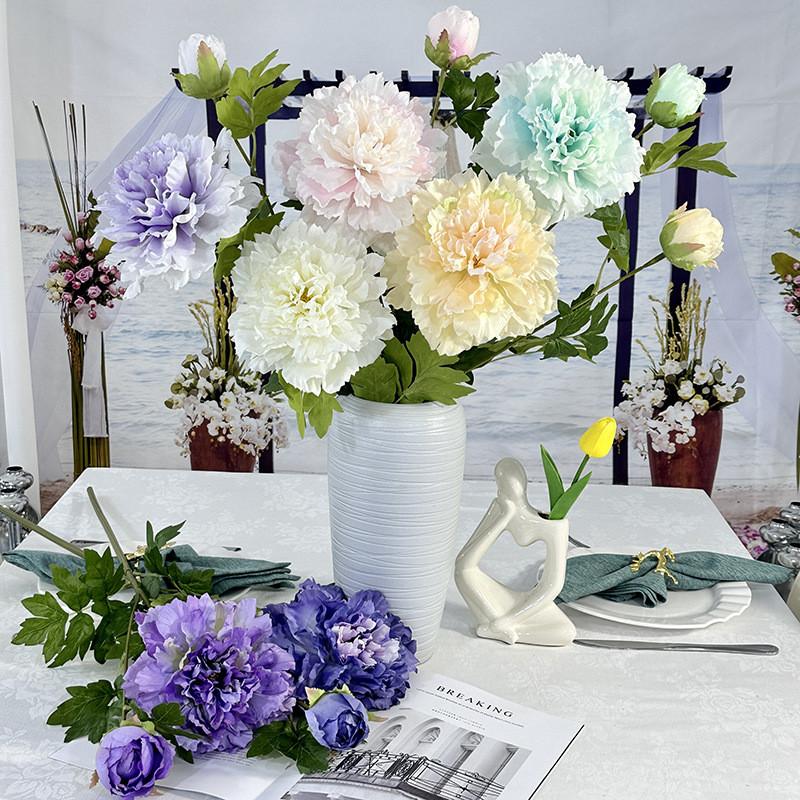 Silk Peony Wedding Aisle Decoration Flowers For Home And Event Decor
