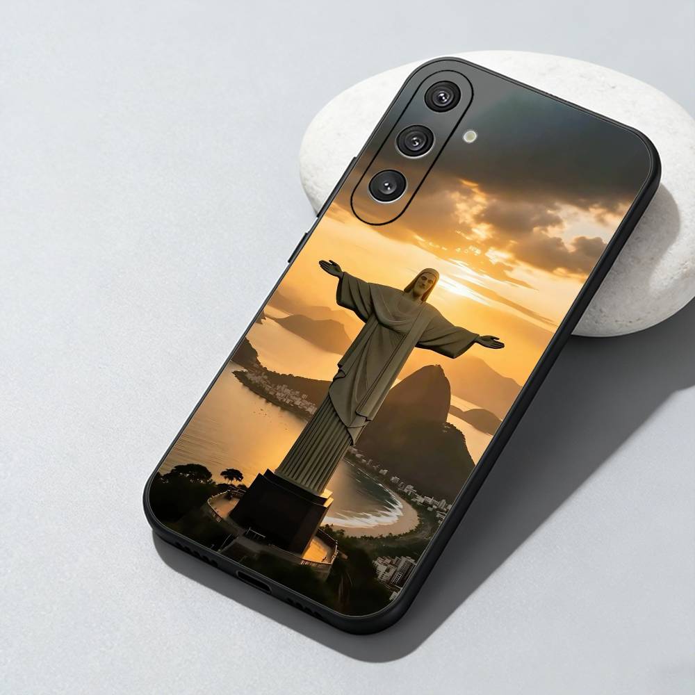 

World Famous Landmarks Phone Case For Samsung Galaxy A73,A72,A71,A70,A52,A51 Others Soft Black Cover Samsung a21s