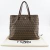 FENDI Zucchino Handbag 8BH132 Brown Nylon canvas Women Used