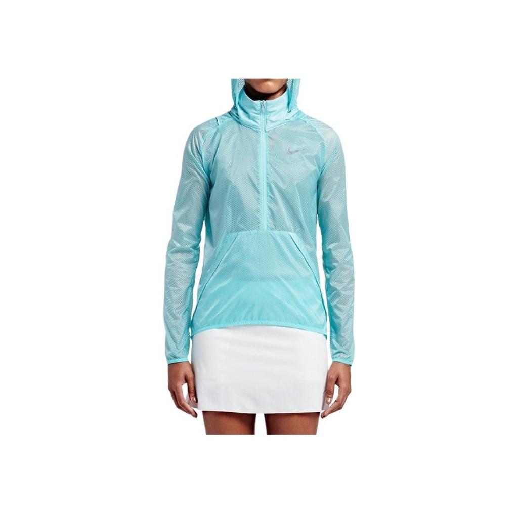 Nike Lightweight Sports Hooded Comfortable Fitting Waterproof Windproof Jacket Women Jacket Blue 802938-466