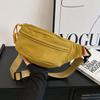 Borsa a Vita Casual alla Moda Marsupio da Fianco Borse a Cintura da Donna Street Grande Capacità Marsupi da Vita in Nylon Borsa a Tracolla Unisex Hip-Hop da Petto