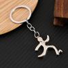 Running Metal Sports Logo Keychain Weightlifting Zinc Zinc Alloy Pendant Simple Key Ring Ornaments  Girls