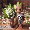 Disney Klassischer Charakter Groot 5D Diamantmalerei Vollstickerei Kunst Edelstein Aufkleber Handgemacht DIY Große Malerei Zubehör