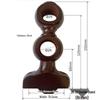 Vintage Solid Wood Curtain Rod with Single/Double Bracket and Decorative Finial
