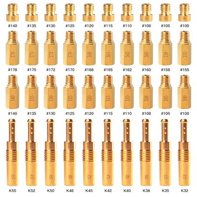 Carburetor Main Jet Slow Pilot Jet Kit Includes 30 Main Jets for PWK Keihin