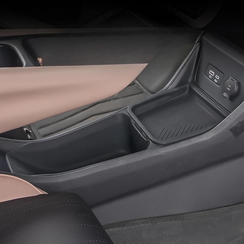 For BYD Seagull Central Control Storage Box Armrest Double Storage Storage Box Silicone Interior Supplies Car Accessories Tools