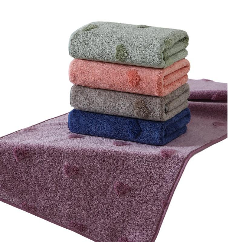 Coral Fleece Double-Sided Quick Dry Towels for Home - Mother-Child & Couple Set
