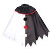 Scary Clown Costume Halloween Costume Black And White Cape Masquerade Party Adult Cosplay Costume Halloween Party Woman Man