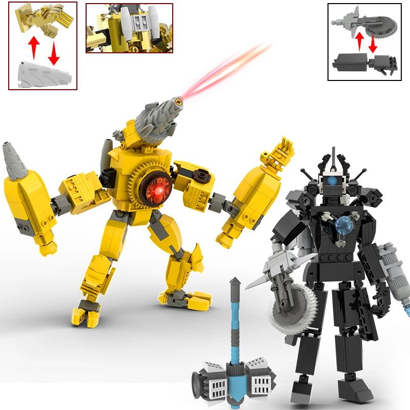 New Skibidi Toilet Weapon Titan TVMan Action Figure Building Block Toys For Boys Cameraman Bricks DIY Model For Kid Adult Gifts