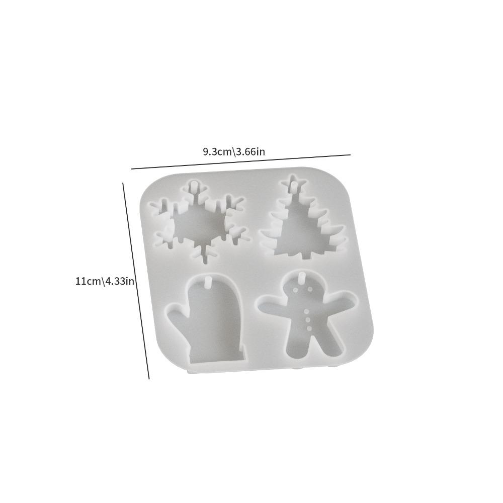 

DIY Crafts Christmas Pendant Silicone Mold Handmade Elk Snowflake Gloves Christmas Tree Mold Resin Gypsum Mould