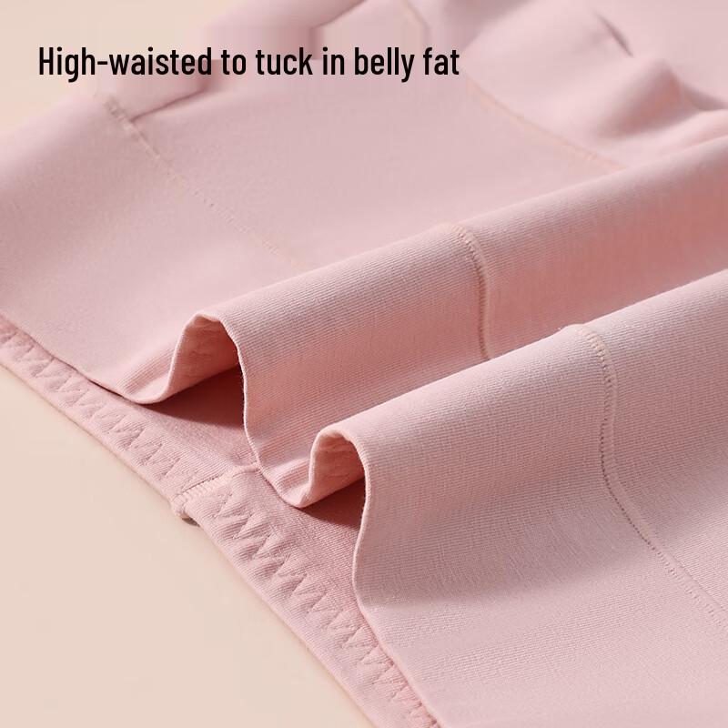 Tingmei Women's High-Waist Seamless Cotton Panties