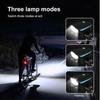 Bicycle Front Light with Bike Horn USB Rechargeable Bike Front Lamp Electronic Bell Cycling Flashlight Lantern MTB Accessories