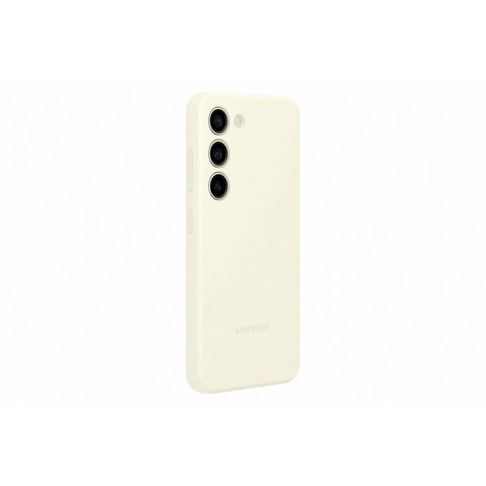 Coque et étui téléphone mobile samsung coque silicone s23 blanc