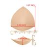3 Pares de Almohadillas Extraíbles para Sujetador de Mujer Triángulos Relleno para Sujetador Ropa Interior Bikini Almohadillas de Repuesto para Camisetas sin Mangas