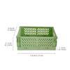1 Pc Mini Foldable Desk Organizer Box Plastic Space-Saving Design Stationery Storage Basket for Tidy Student Workspaces
