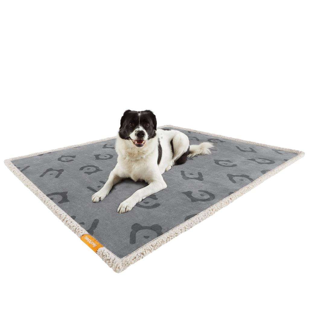 Feandrea Waterproof Dog Blanket, Sherpa Fleece Pet Blanket for Small and Medium Dogs, Cats, 127 x 101 cm, L, Machine Washable