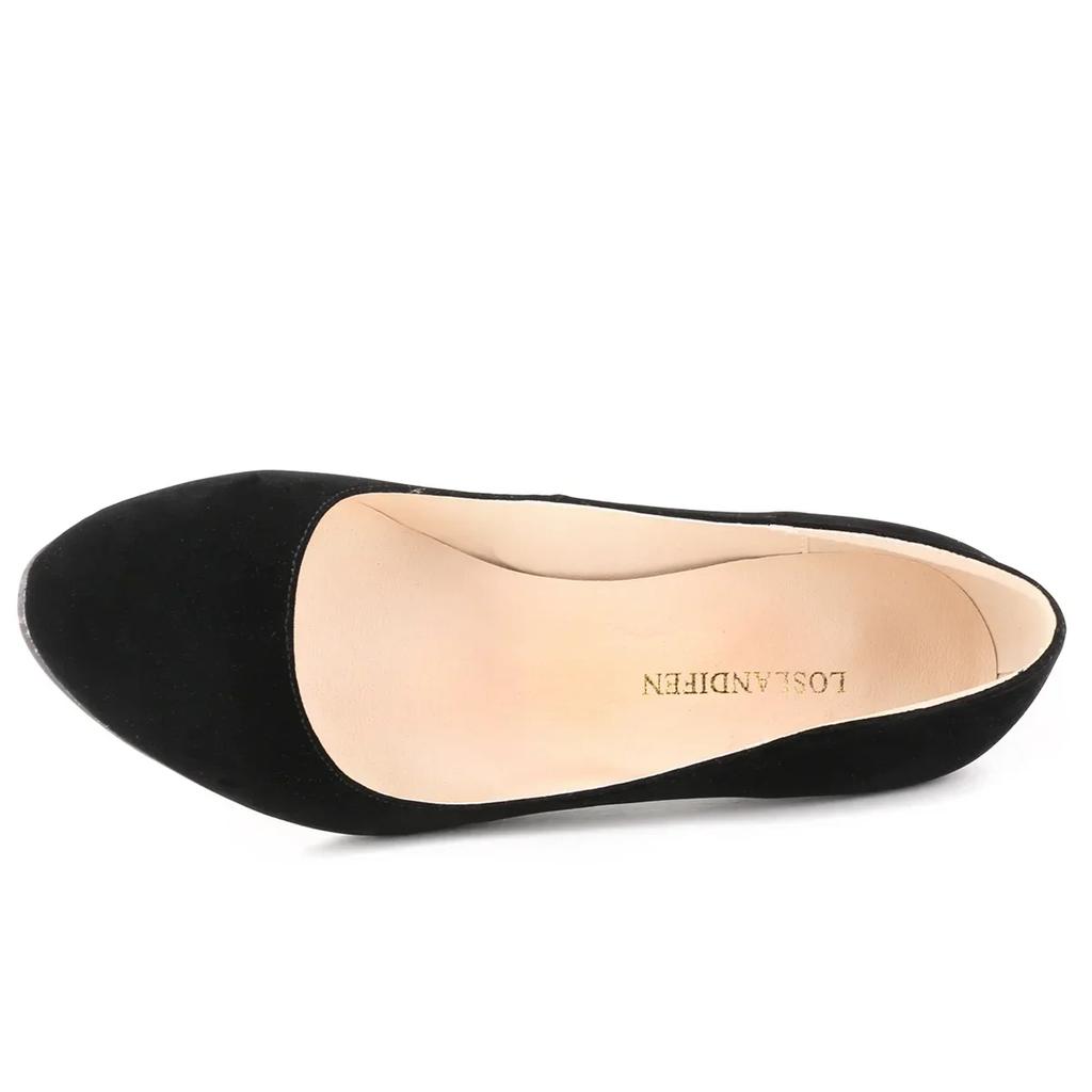 Nuove donne pompe classiche sexy dita dei piedi 6,5 cm metà Med gattino tacchi alti scarpe primavera design di marca abito nero scarpe da sposa