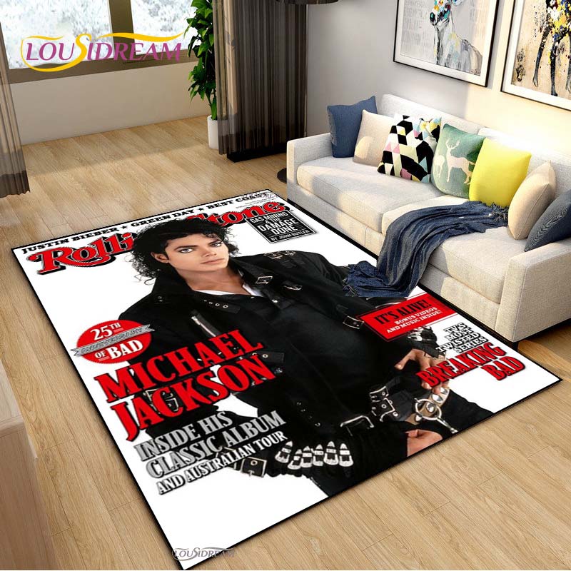 Michael J-Jackson Carpet for Living Room Sofa Table Bedroom Rugs Home decor Kitchen washroom Indoor Outdoor Non-slip floor Mats