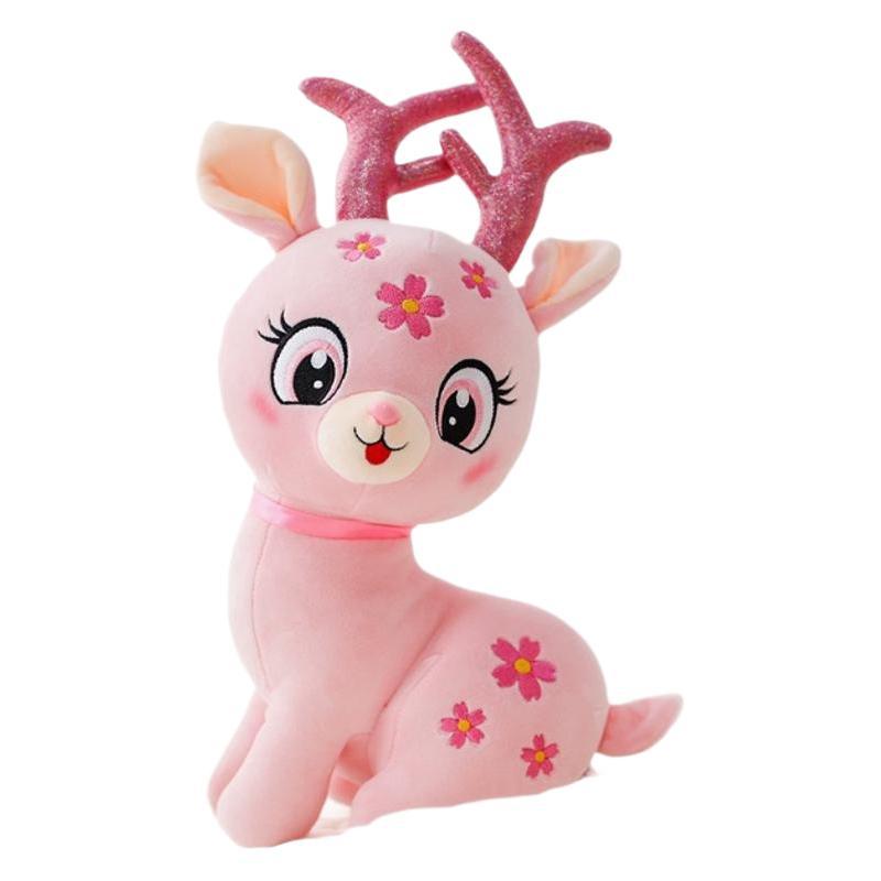 Cute Sika Deer Doll Deer Doll Plush Elk Sleeping Pillow Gifts for Boys and Girls