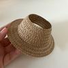 Doll Sun Hat With Ear Cutouts Empty Top Straw Hat  For Costume Cosplay Decorative Party Accessory In Assorted Color