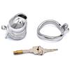 Stainless Steel Metal Chastity Lock CB Lock Cock Penis Cage Adult Sex Toys BDSM   Game Fetish Ball Stretcher Femdom Slave