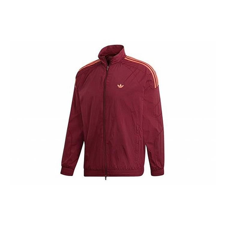 adidas Originals Flamestrike Woven Track Top Maroon Orange Men s DU8132 S