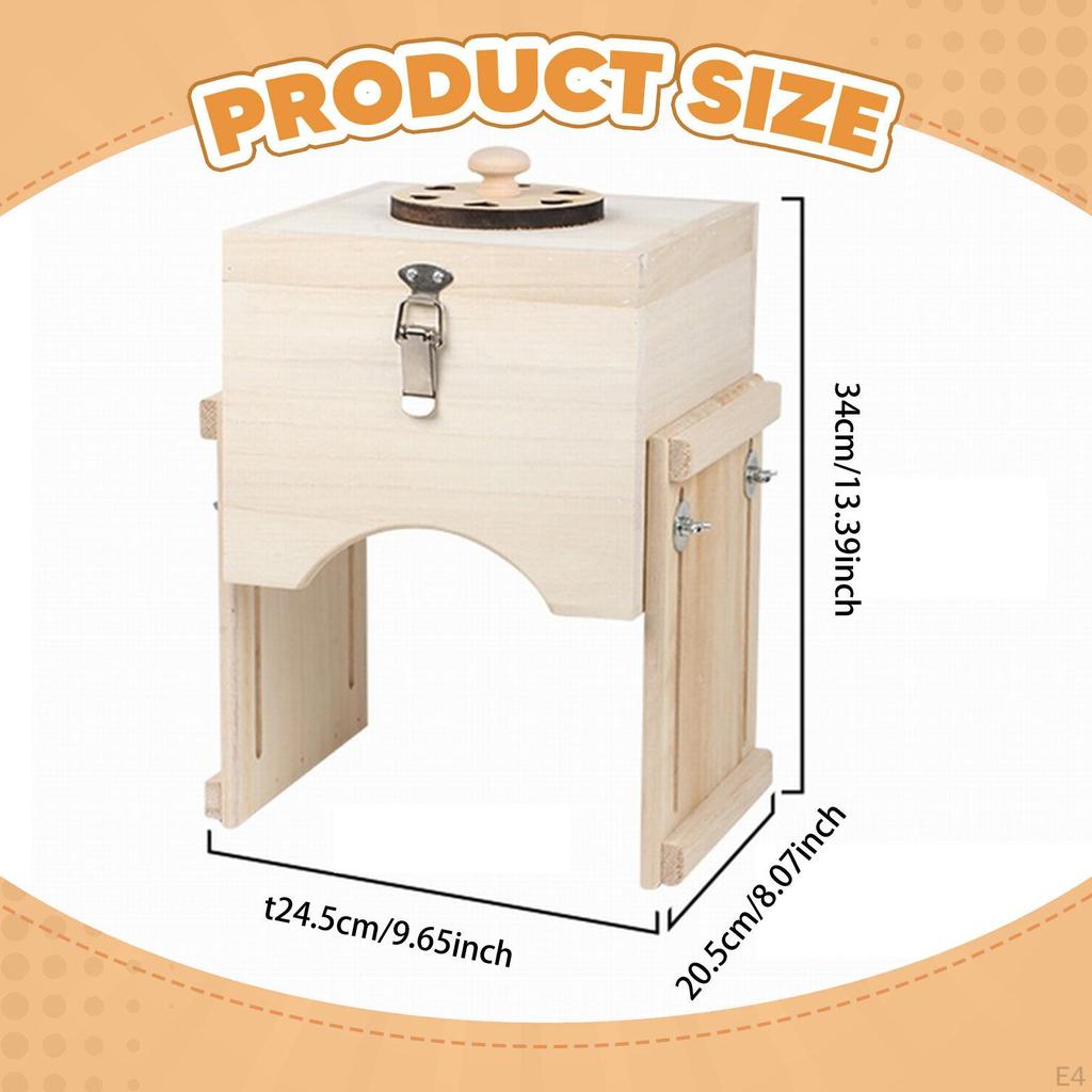 Moxibustiedoos Moxa's Verstelbare Temperatuur Puntmassage Houten Brandershouder Draagbaar