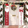 Merry Christmas Door Banner Decoration 2026 Christmas Decor for Home Xmas Hanging Ornaments Navidad Noel Gifts New Year 2026
