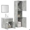 VidaXL Ensemble De Meubles De Salle De Bain 4 Pcs Gris Béton 3324898
