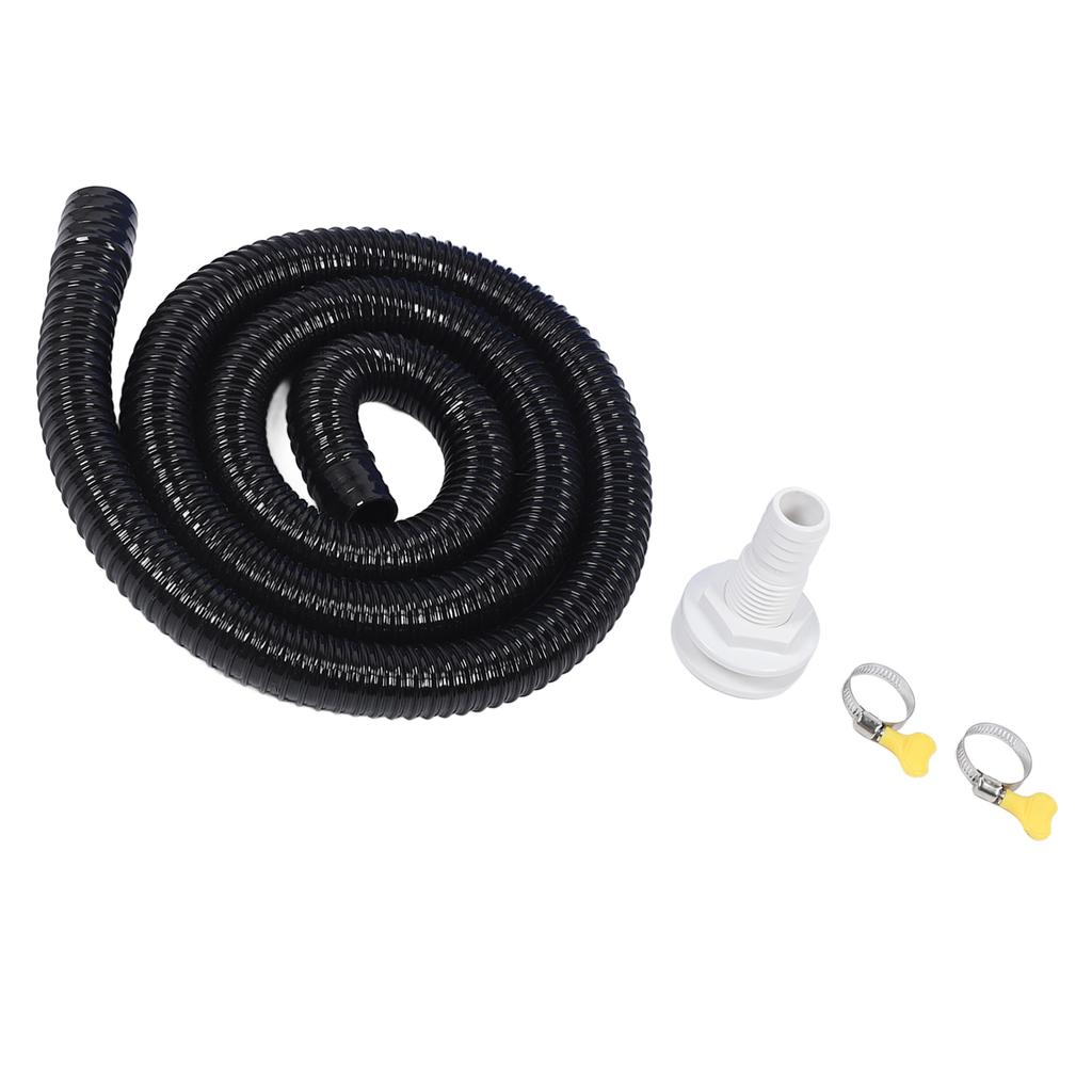 Bilge Pump Installation Kit Black 1‑1 8in Leak Proof Easy Installation Bilge Pump Hose for Bilge Pumps with 1‑1 8 Inch