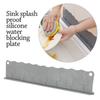 New Soft Silicone Water Baffle Plate Kitchen Sink Oil-Proof Splash Guard Sucker Waterproof Screen for Household Products