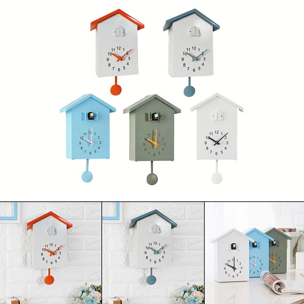 1pc Clock Home Kitchens Living Room Modern Offices Room Bedrooms Bird House Cuckoo Clock Decoration Decorative
