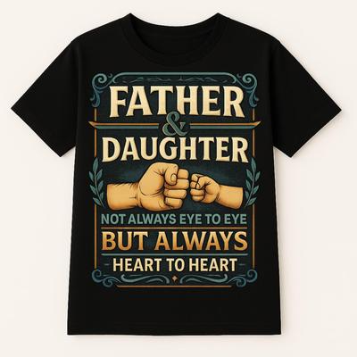 Vater Tochter Shirt Papa Tochter Fauststoß Lustiges Familienliebe T-Shirt