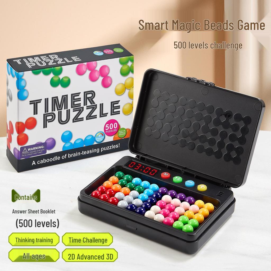Smart Magic Beads Pyramid Puzzle: Cross-Border Challenge for Kids' Logical Thinking