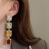 Multifunction Square Crystal Jewelry Korean Style Sparkling Necklace  Wedding