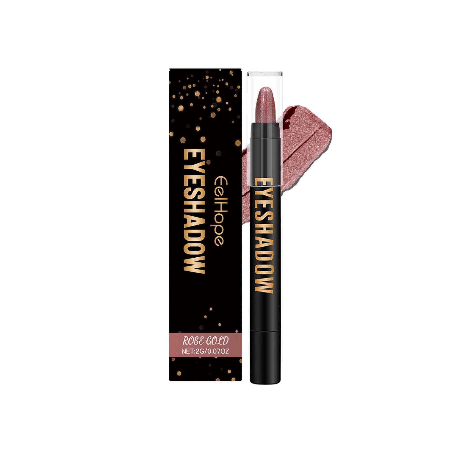 

Eelhope Eyeshadow Stick Series 2g, Long-lasting, matte Cream Color Show, Easy to Use, anti-smut and Waterproof Eyeshadow Stick (Rose Gold)