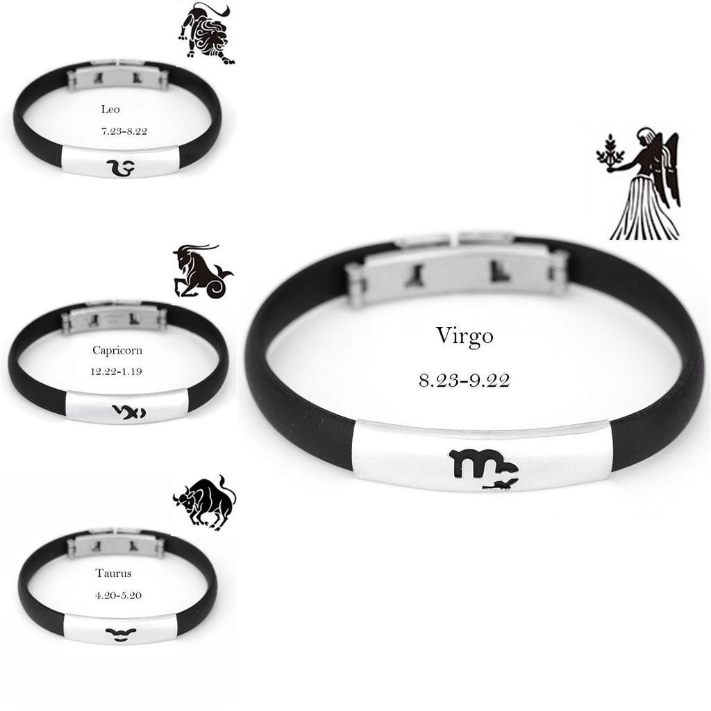 Timeless Constellation Stainless Steel Silicone Bracelets For Men And Women