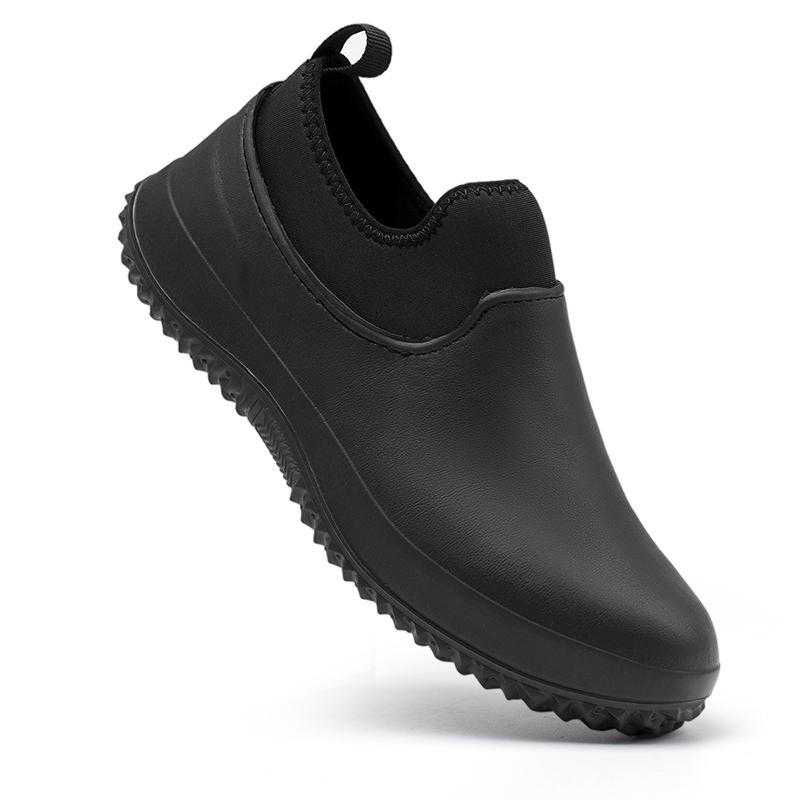 Eva Slip-Resistant Outsole Rain Shoes Short Tube Water /Kitchen Rubber Shoes Overshoes Car Washing Fishing Couple Shoes