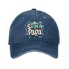 Vintage Super Papa Baseball Cap Washed Baseball Cap
