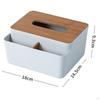 Multifunctional Tissue Box Cover Holder Desk Organizer Rectangle Bedside Decorative for