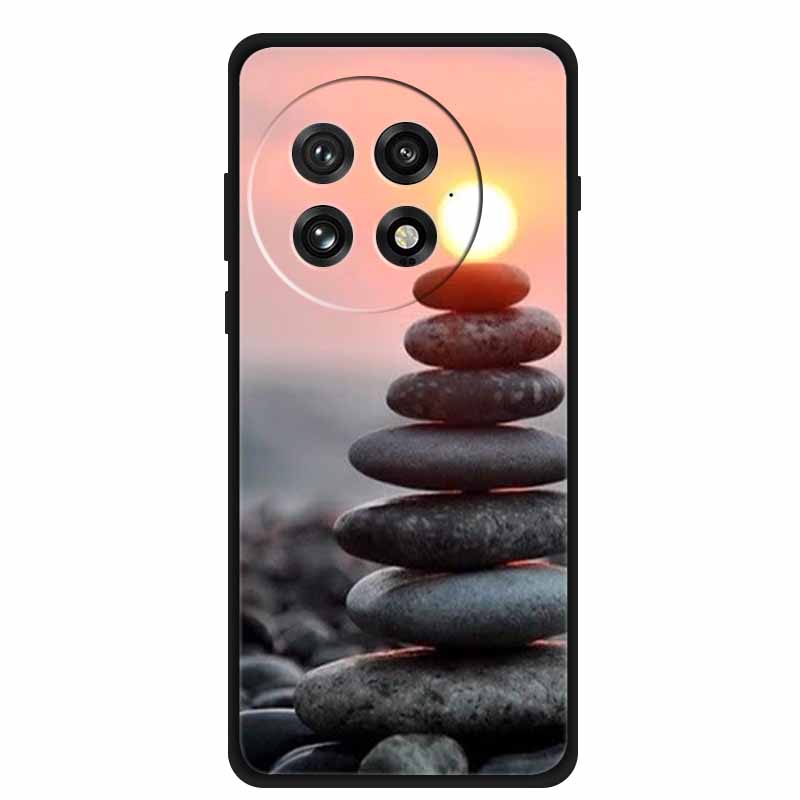 For OnePlus 13 5G Case Colorful Splicing Cartoon Soft Silicone Black Cover For OnePlus 13R 5G Fashion Capa 1+13 Protective Funda