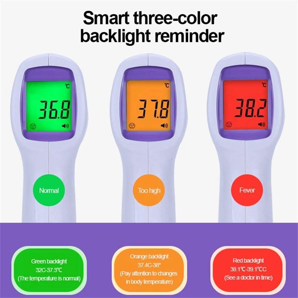 Non-contact Infrared Forehead Thermometer, Touchless Instant Read Digital Infrared Thermometer Gun For Infants And Adults